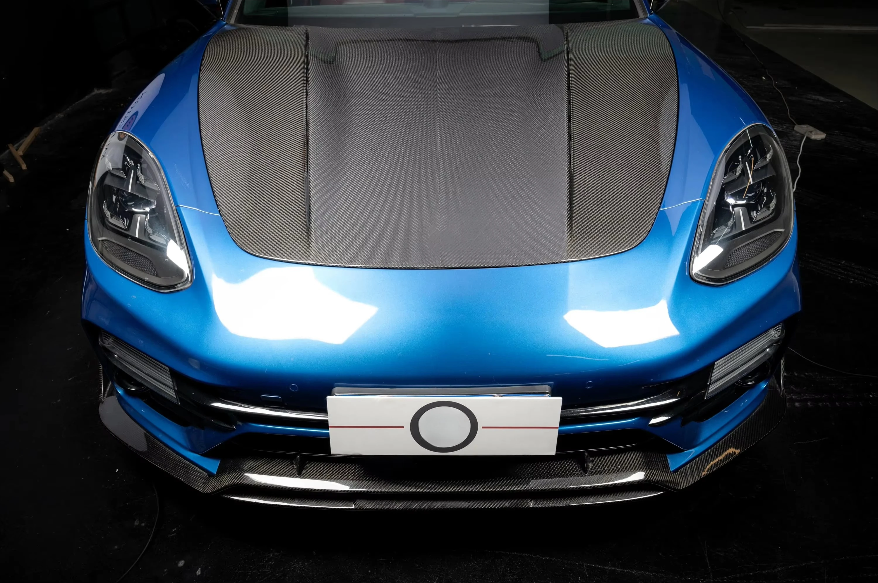 KM Carbon Fiber Engine  Hood for Panamera 971 Kburning Bumpers and Hoods in TP Style