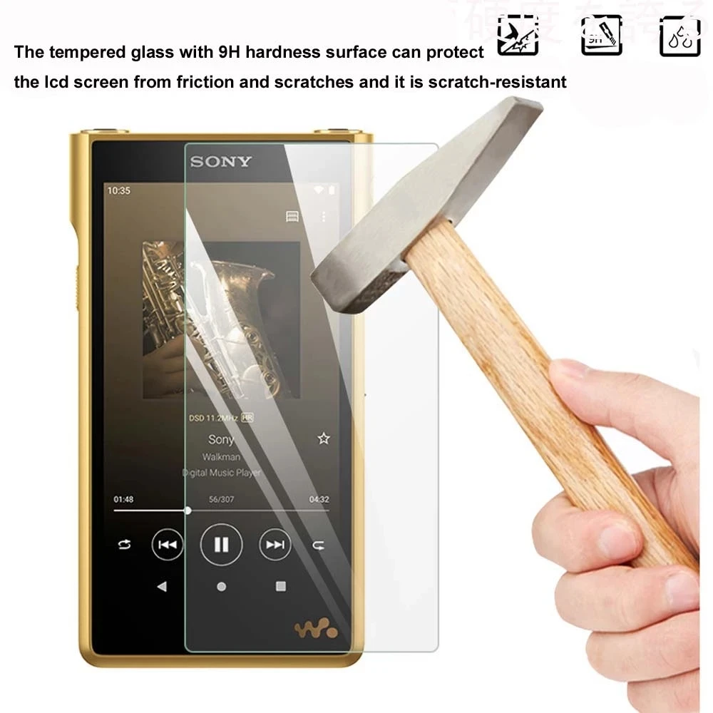 For Sony Walkman NW-WM1AM2 WM1AM2 NW-WM1ZM2 WM1ZM2 Tempered Glass Screen Protector Film Cover