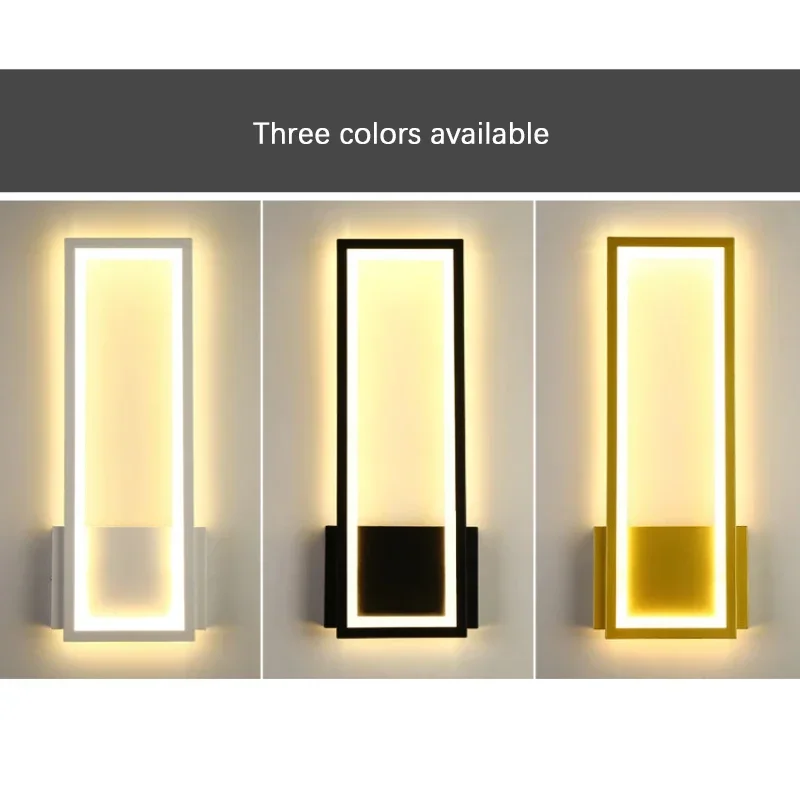 Nordic LED Wall Lamp Indoor Fixture  27W Modern Minimalist Wall Sconce Lights Living Room Bedroom Bedside Indoor Decoration