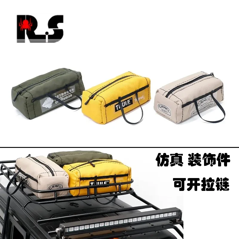 Simulated mini luggage bag handbag suitable for 1:10 TRX-4 SCX10 D90 90046 RC climbing car simulation decoration