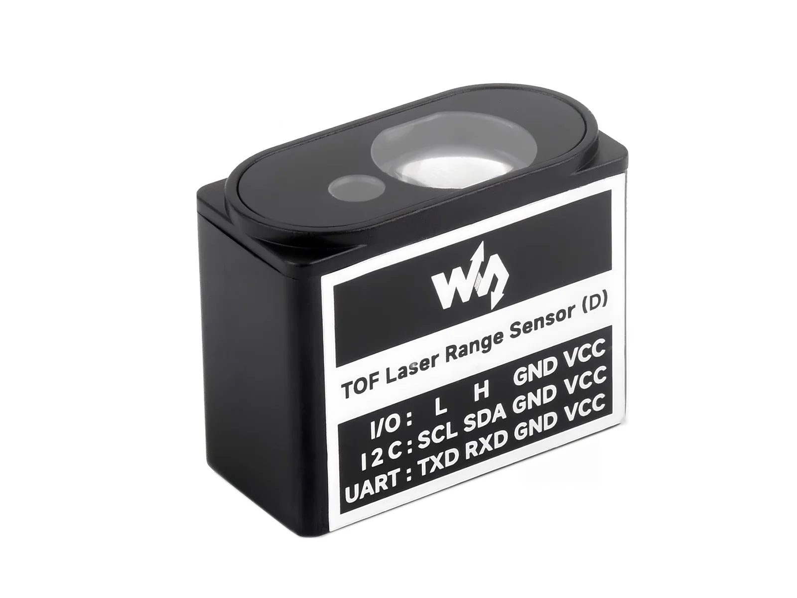 TOF (время полета) Лазерный датчик дальности типа D, поддержка UART / I2C / IO связи, для диапазона измерения 50 м