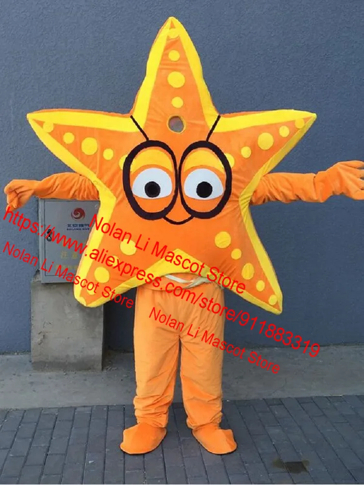 Starfish Mascot Costume Set, Material EVA, Desenhos Animados, Dia das Bruxas, Aniversário, Cosplay, Maquiagem, Holiday Gift, Alta Qualidade, Hot Sale, 621