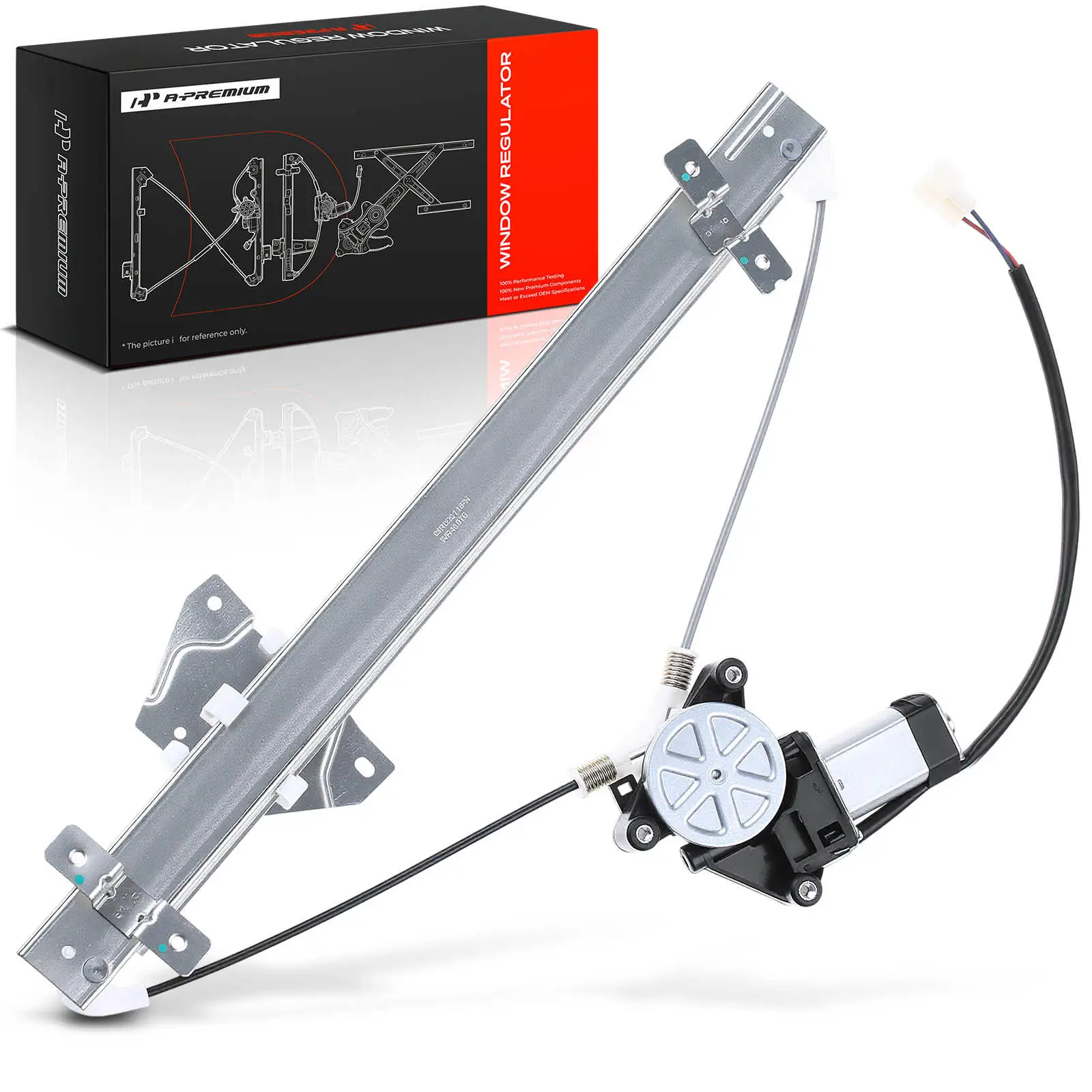 A-Premium Front Driver Side Power Window Regulator with Motor for Mitsubishi Galant 1999-2003