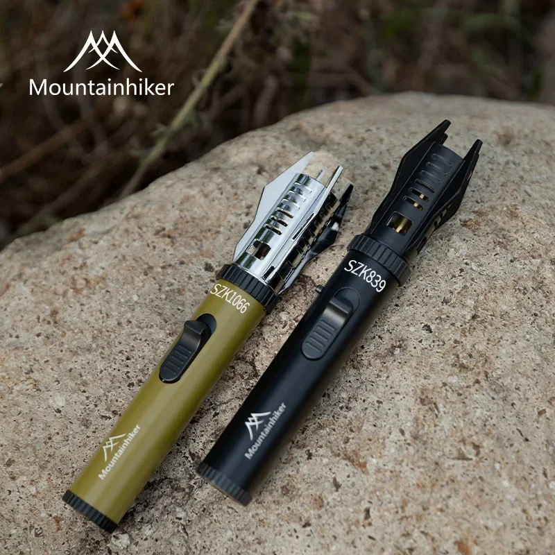 Powerful Windproof Metal Gas Lighter with Jet Flame, Kitchen Cooking Torch for Barbecue, Smoking Accessories, Lighters Men's