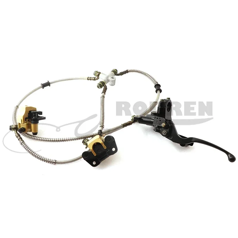 

ATV Brake Caliper System QUAD Dirt Bike Front Disc Brake Dual Assembly for 110cc 125cc ATV Motorcycle Brake Accessories