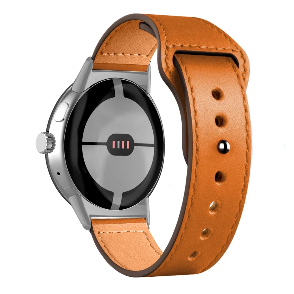 leather strap For Google Pixel Watch1/2/3 45mm stylish and lightweight For Google Pixel Watch 41mm strap