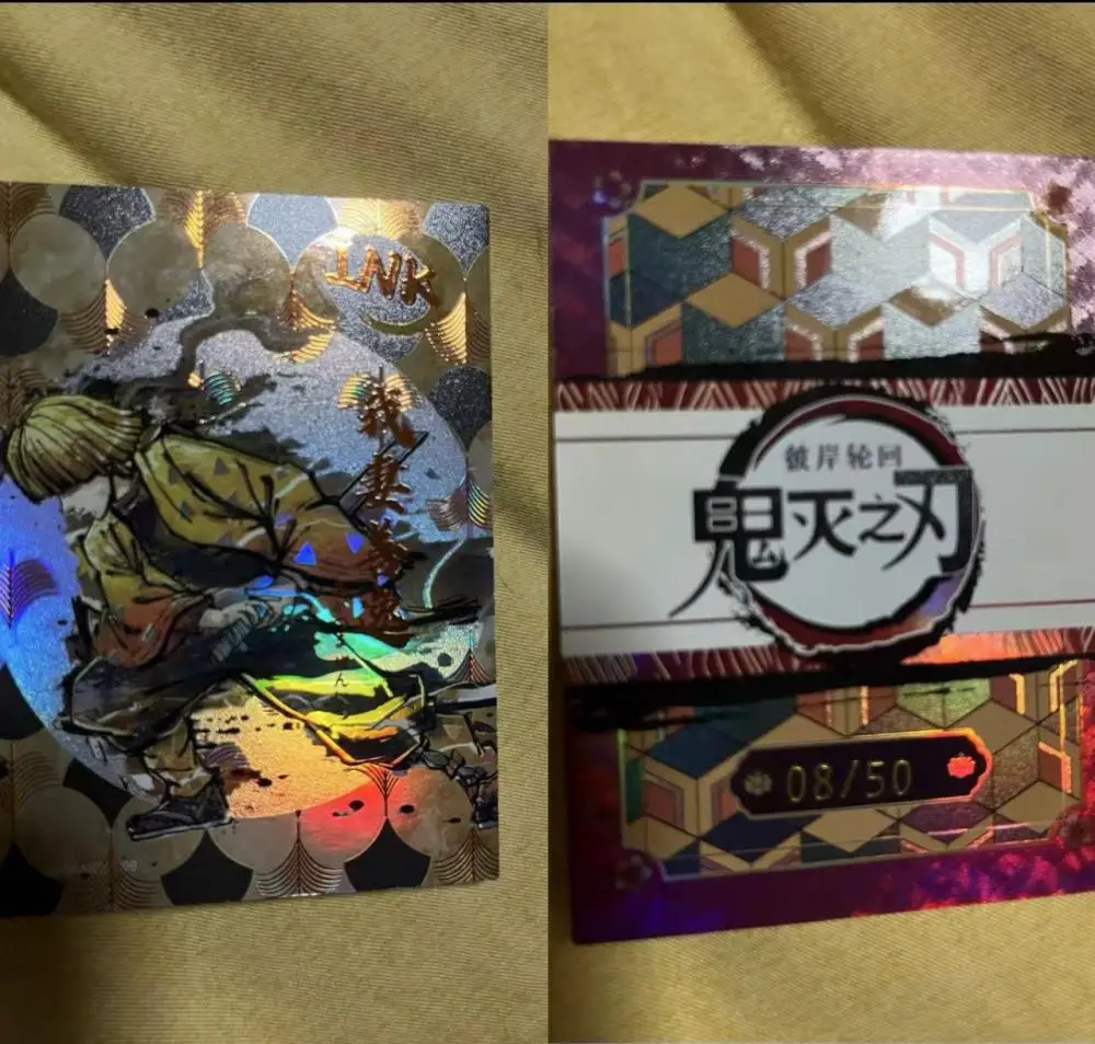 Anime Demon Slayer Rengoku Kyoujurou Kanroji Mitsuri Tomioka Giyuu Agatsuma Zenitsu collection card Christmas birthday gift