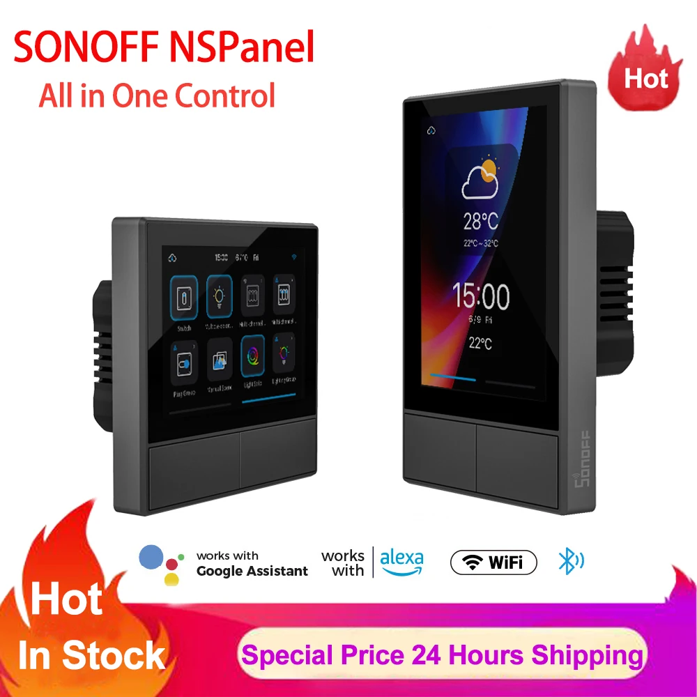 Sonoff NSPanel Smart Scene Wall Switch Smart Wifi Thermostat Temperature Switch All-in-One Control Work With Alexa Google Home