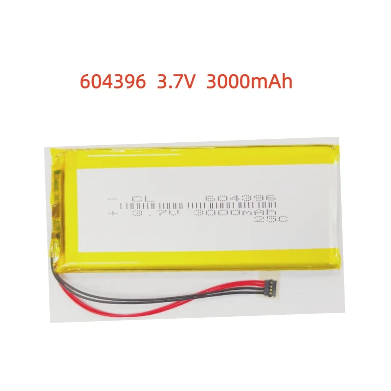 

604396 3000mAh 3.7V Rechargeable Li-ion Battery PH 2.0mm 2pin plug for Camera GPS navigator MP5 PS4 100% Real Capacity