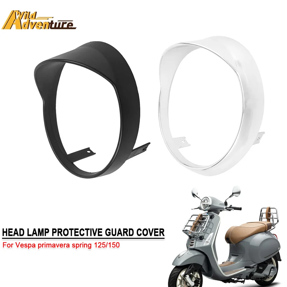 

Round Headlight Housing Headlamp Trim Ring Mount Bracket For Vespa primavera spring 125 150 2014-2020 2021 Motorcycles Cover
