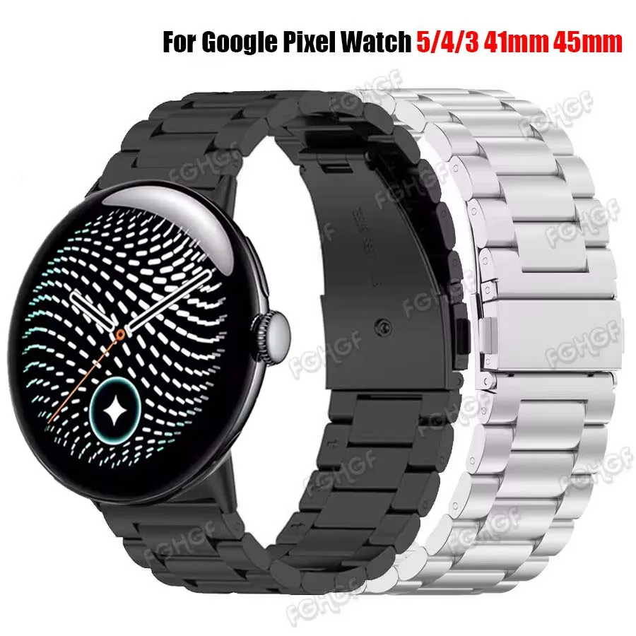 �y�Z�[�����zGoogle Pixel Watch 5 4 3 41 45mm�p�X�e�����X�X�`�[�����X�g���b�v�AGoogle Pixel 2�p�����u���X���b�g�A���Ԃ̂Ȃ��E�H�b�`�o���h�A�N�Z�T���[