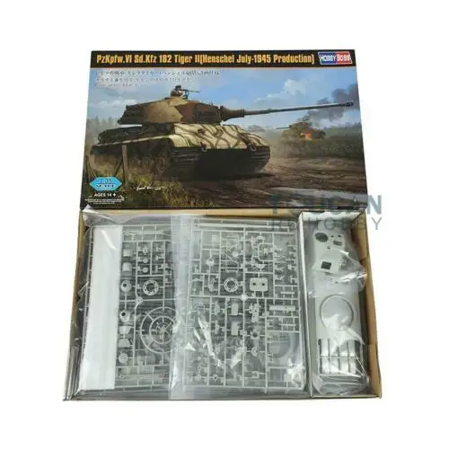 Hobby Boss 84533 1/35 niemiecki tygrys II Henschel 1945 czołg opancerzony zestaw modeli do składania samochodów TH06503-SMT2