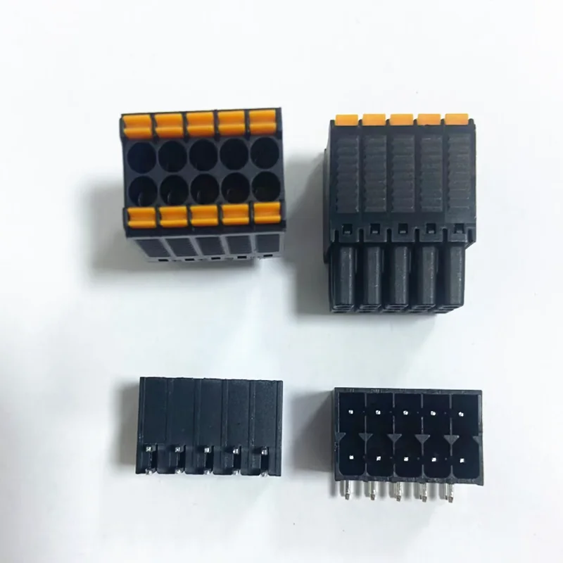 5 paia KF2EDGKS 15EDGKNH-3.5mm spaziatura plug-in terminale di cablaggio PCB doppia fila pressa a molla a doppio strato