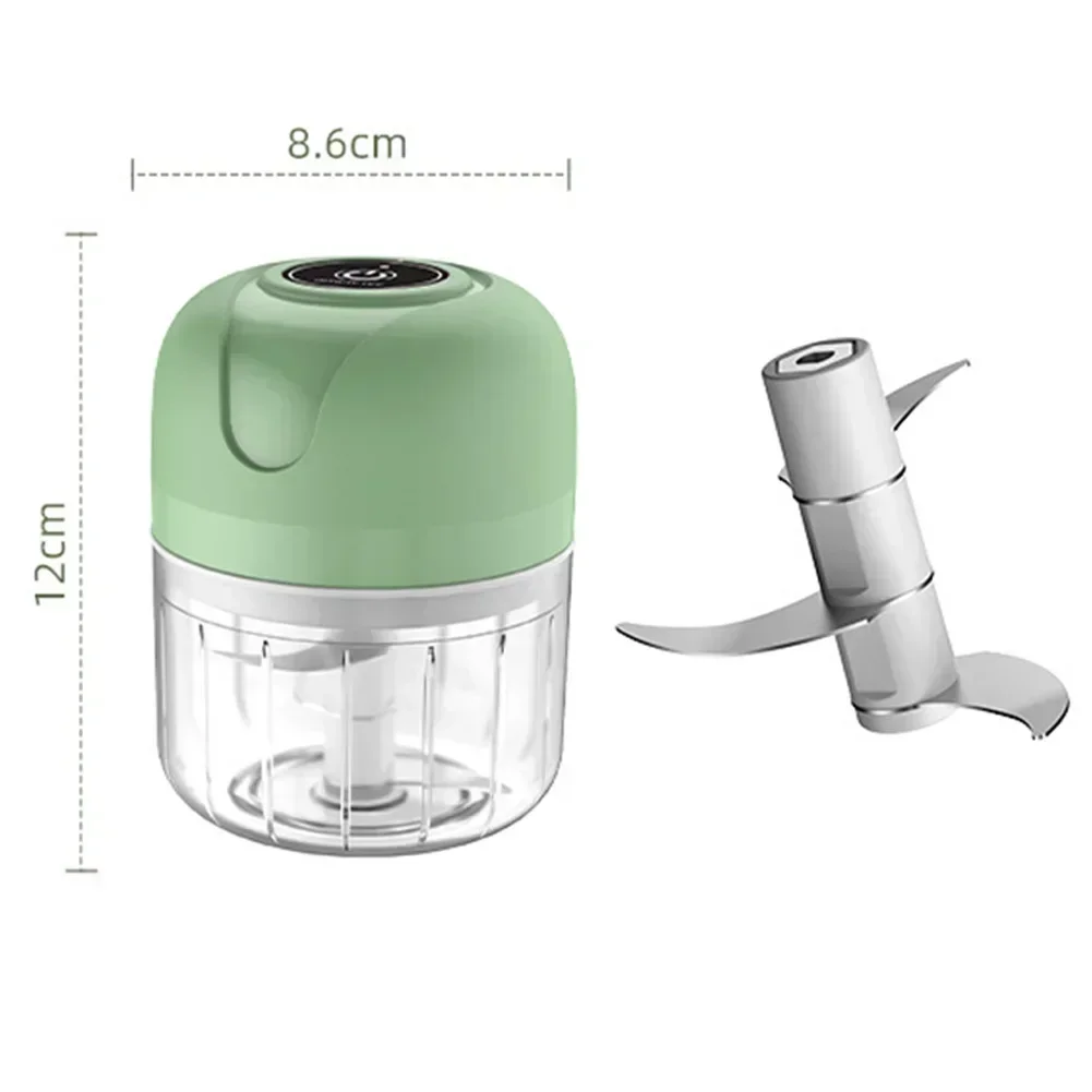 250ml Electric Garlic Chopper USB Meat Grinder Garlic Masher Machine Sturdy Crushed Ginger Vegetable Crusher Kitchenware