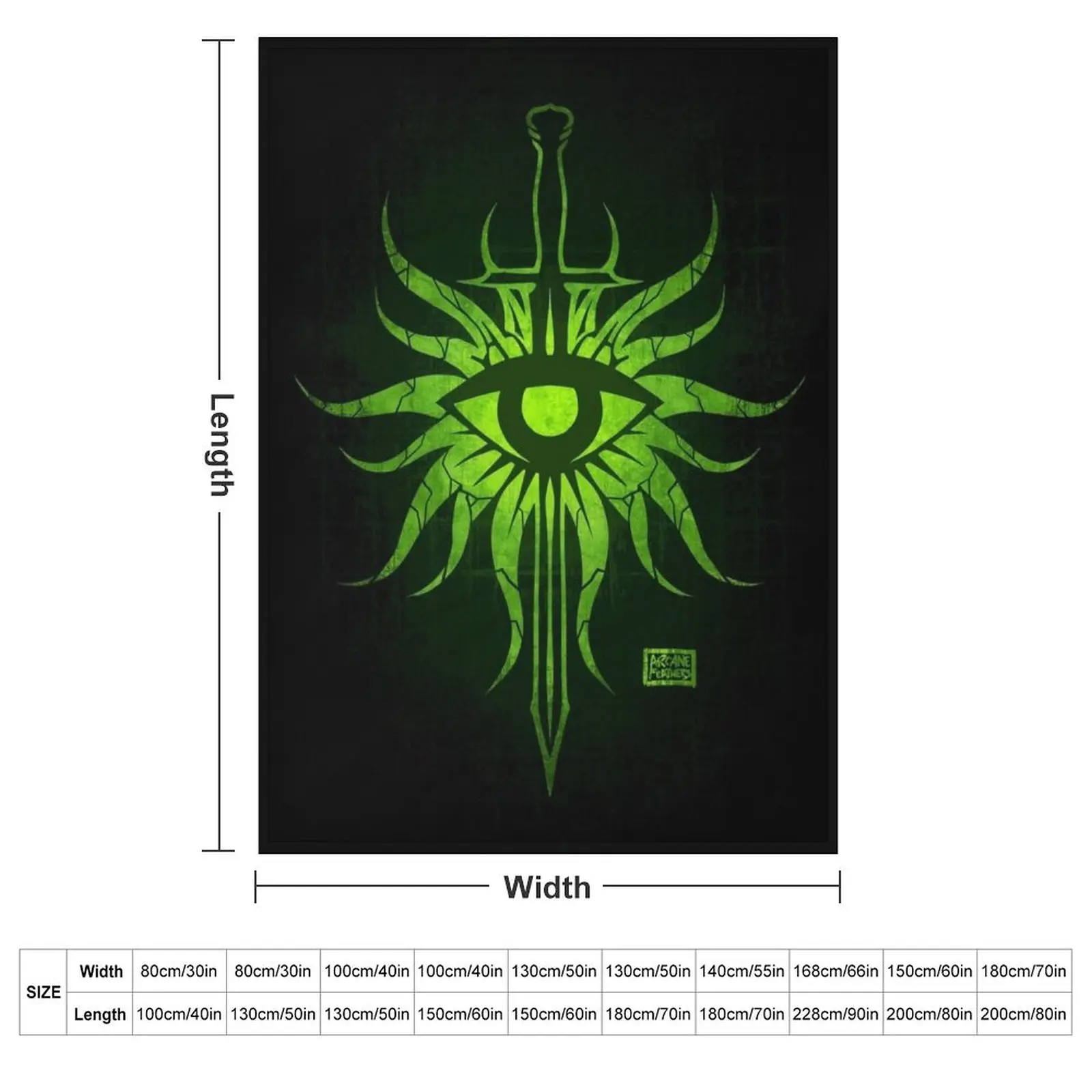 Dragon Age Inquisition Throw Blanket couch cozy soft plush fuzzy picnic outdoor blanket