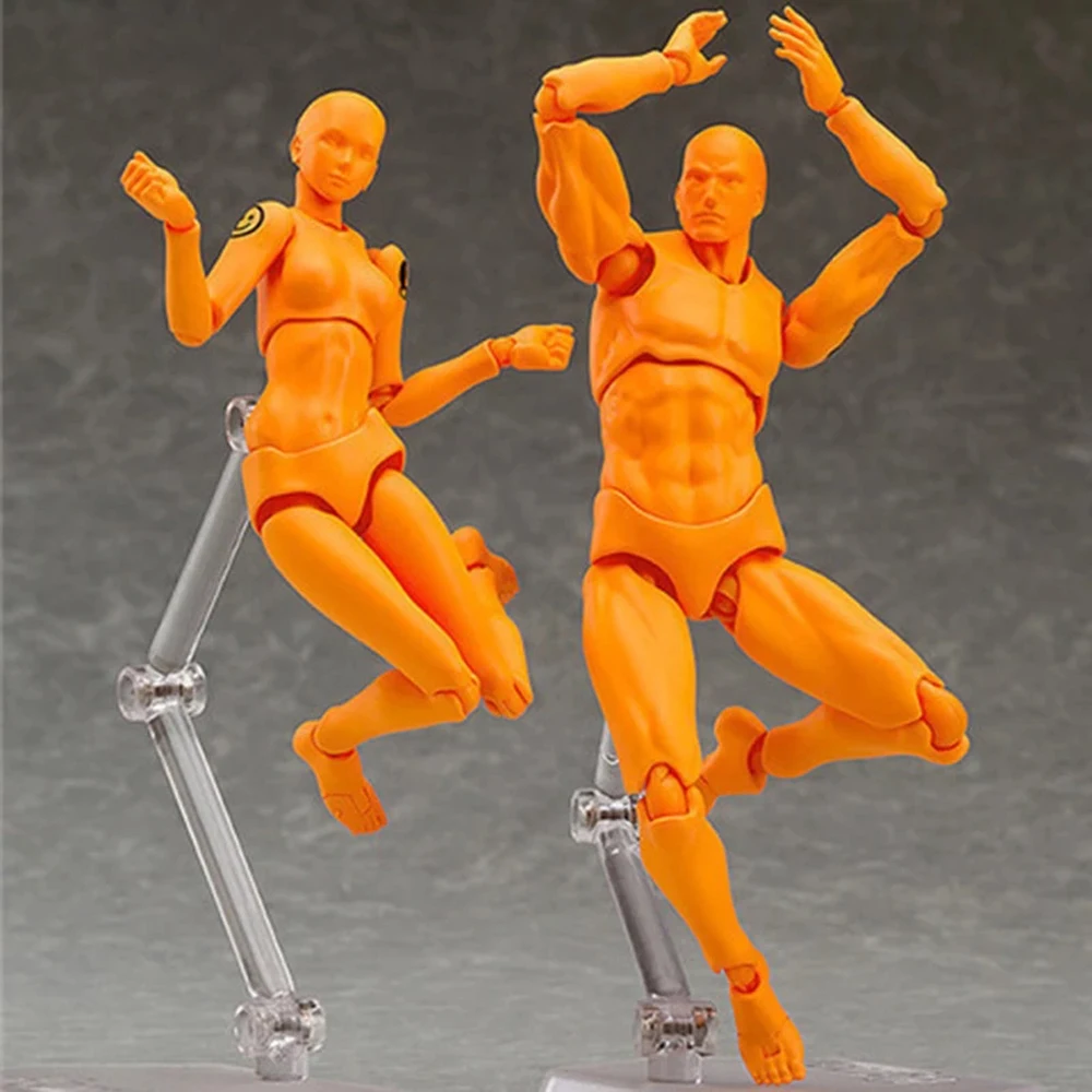 Figurine Comic For Artists Man and Woman Human Postures Human Mannequin Figure Model Drawing Figures Action Figure