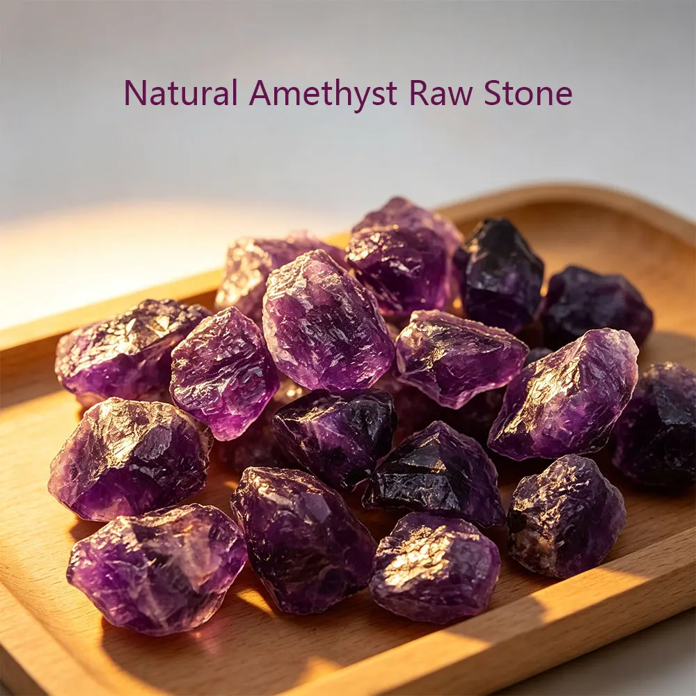Natural Amethyst Raw Crystals Stones Gemstones Quartz Crystal Rock Reiki Healing Chakra Aromatherapy Minerals Home Decoration
