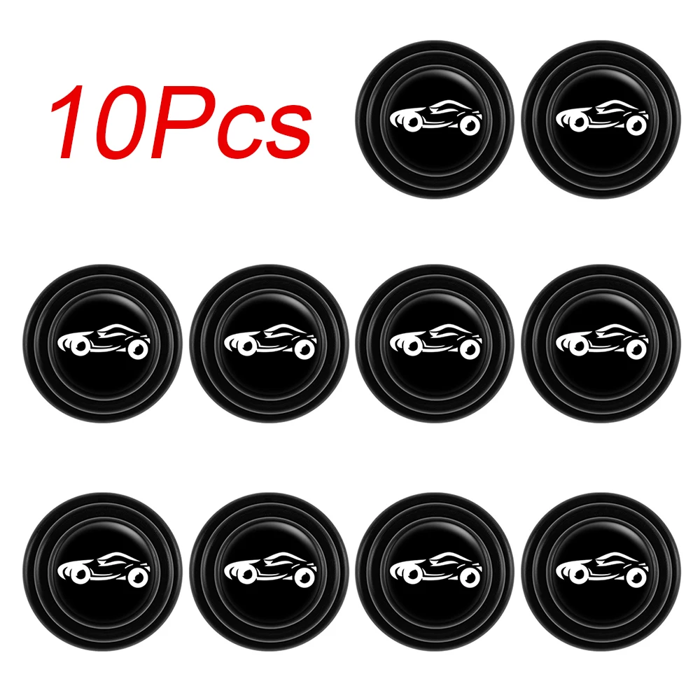 

10pcs Silicone Car Door Shock Stickers Absorber Switch Buffer Shock Absorber Shock Pad Automotive Exterior Accessories Decors