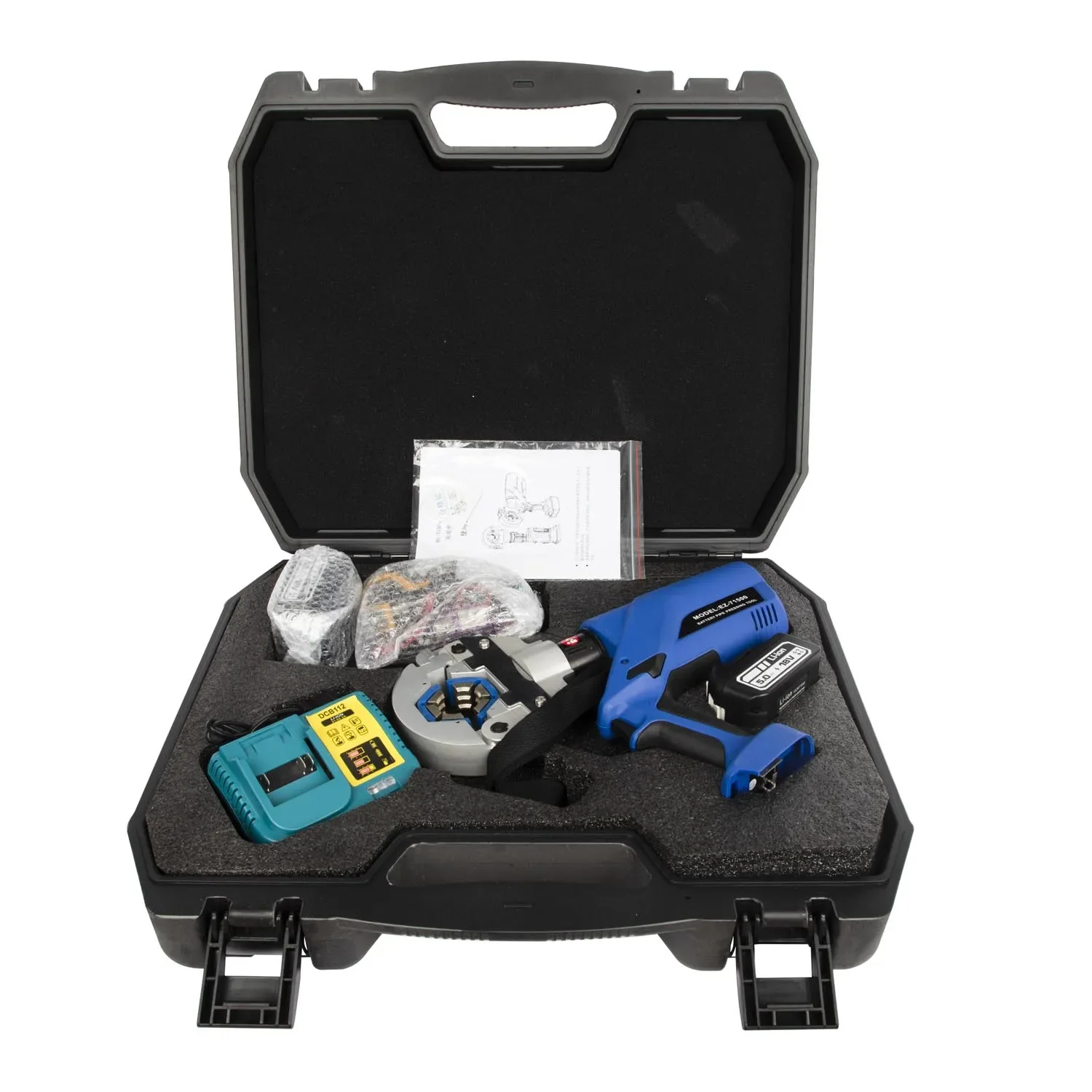 EZ-71500 Multifunction Pass Through Charging Car Air Conditioning Crimping Pliers Set Electric Hydraulic Pipe Crimping Tool