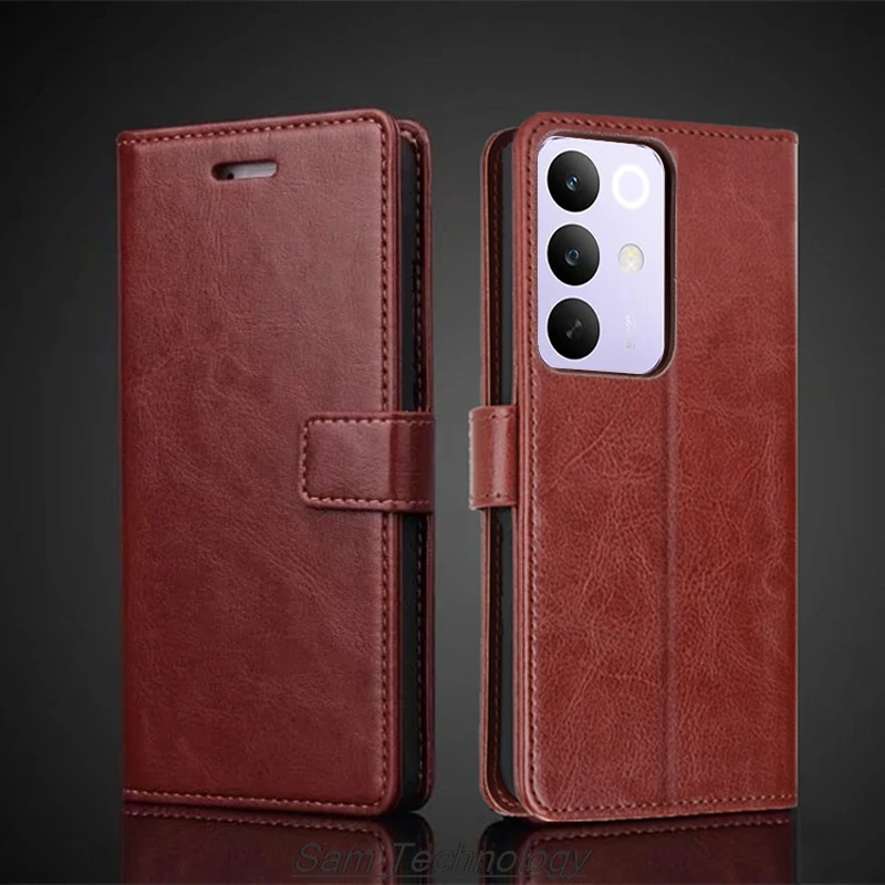 

Card Holder Cover Case for OPPO Realme C85 Pro / Realme C85 / 15x 5G Pu Leather Flip Cover Retro Wallet Case Capa Fundas Coque