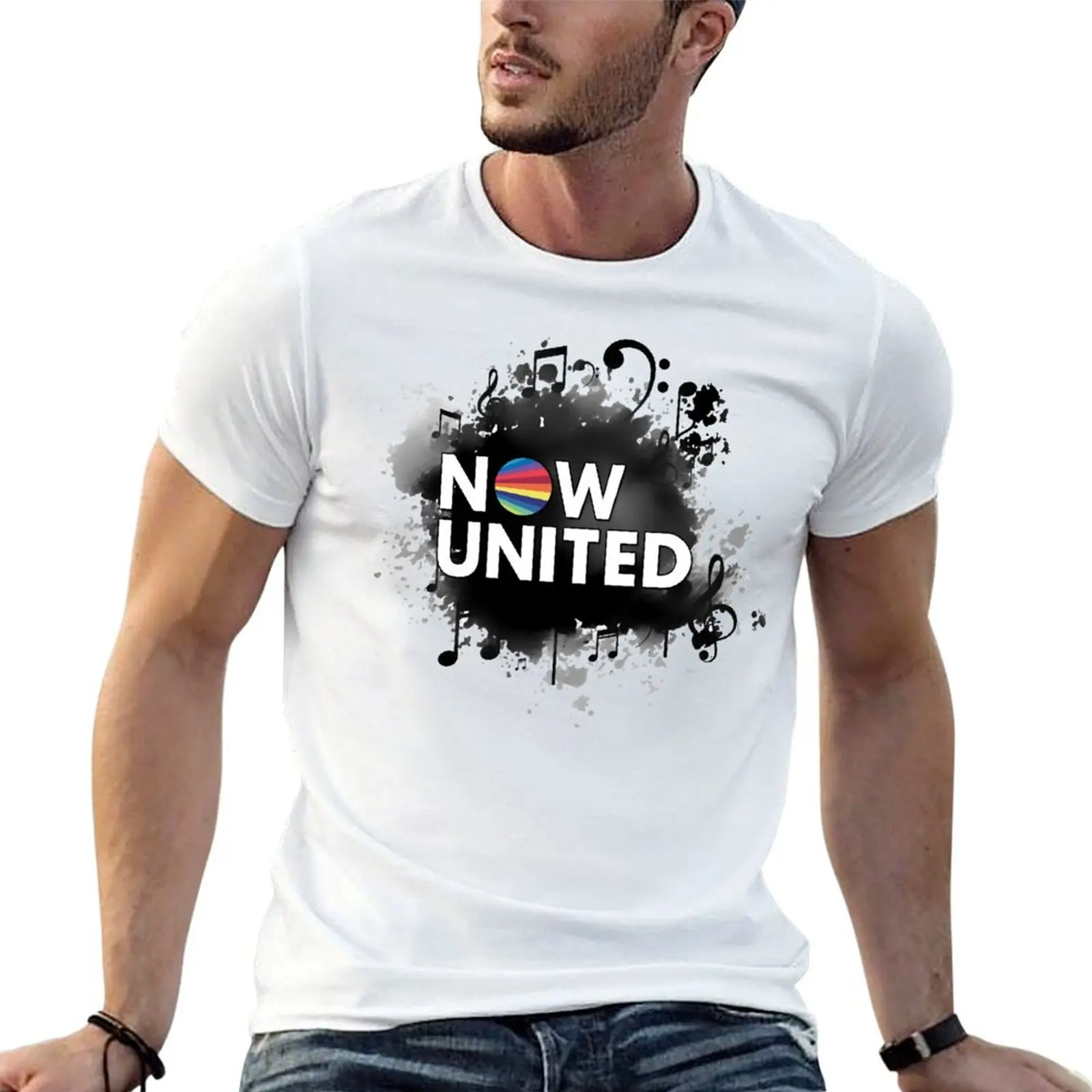 NOW UNITED - MUSICAL NOTES T-Shirt shirts graphic tee heavyweights luxury clothes men