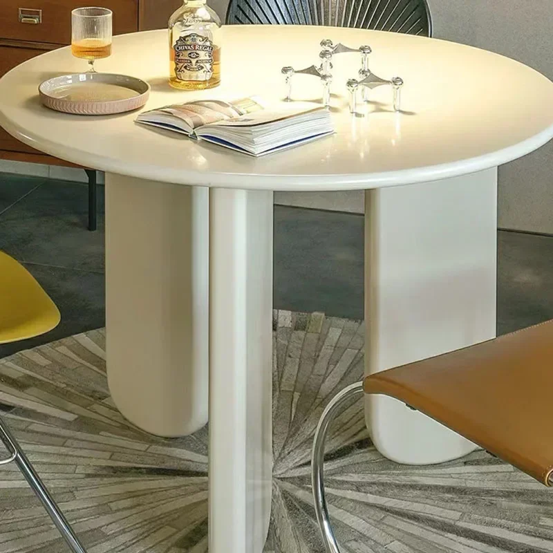 Tavolo da pranzo moderno impermeabile Design Colazione Tavolo da pranzo nordico minimalista Soggiorno Tavolo da balcone Una mangiatoia Mobili da cucina