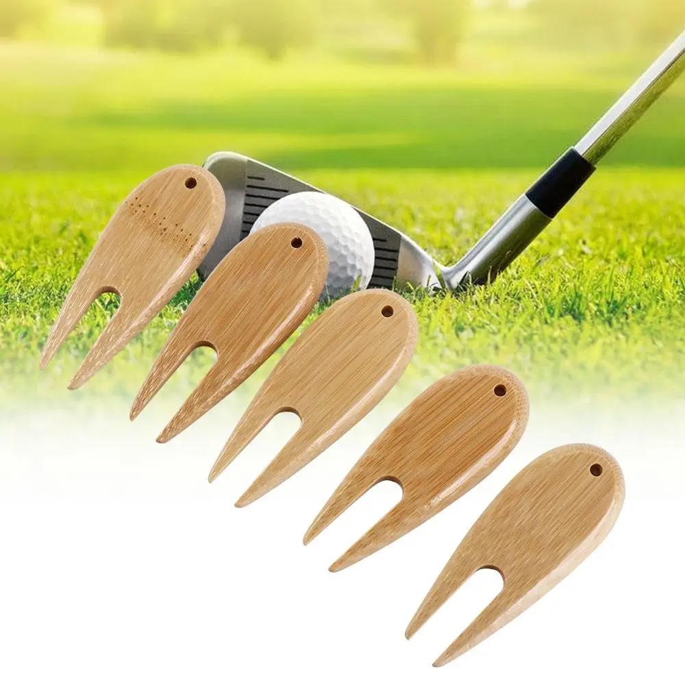 

For Golf Lover Multi-functional With Hanging Hole Golf Divot Repair Tools Golf Ball Fork Golf Pitch Fork Outdoor Golf Tools