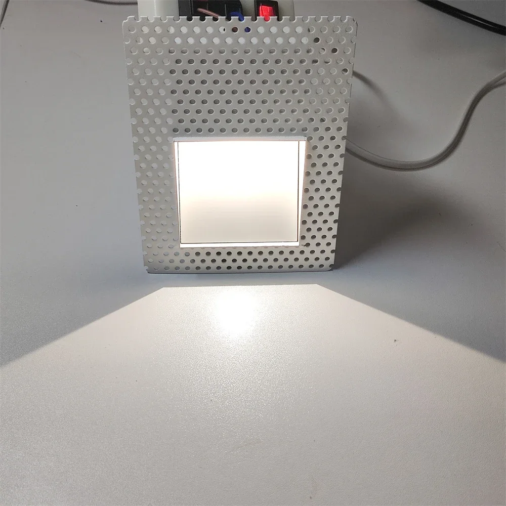 Modern Wall Lamp with Embedded LED and Motion Sensor for Staircase and Corridor Lighting