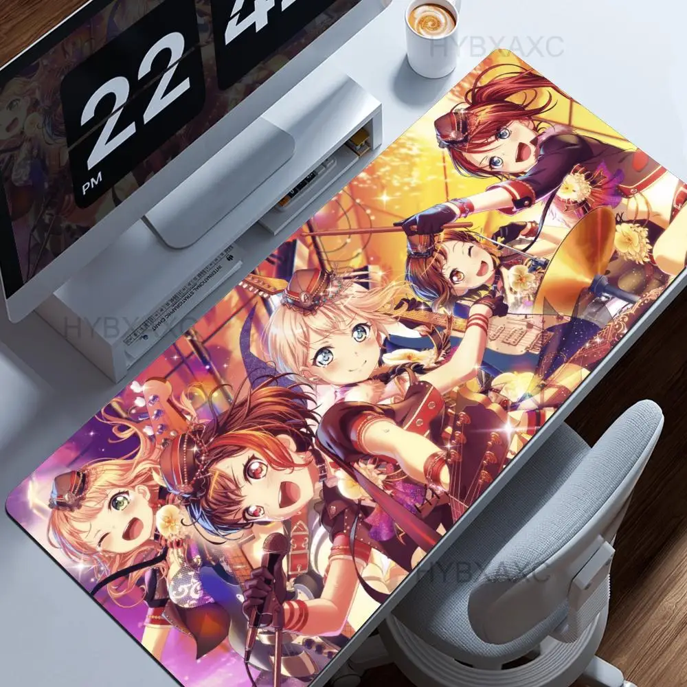 B-Bang D-Dream! Mouse Pad Cute HD Rubber Table Pad Desk Pad Extended Gaming Keyboard Mat Large 90x40cm XXL Game Big Mouse Pad