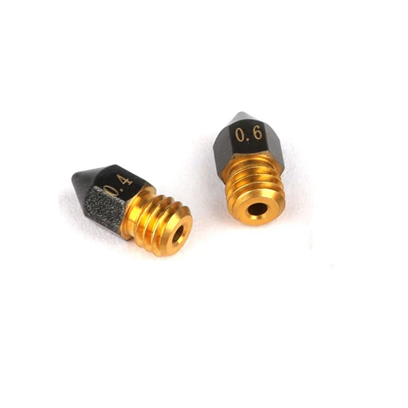 ABNM 5Pcs MK8 PTFE 코팅 노즐 M6 스레드 황동 노즐 CR10 CR10S Ender-3 3D 프린터 노즐 1.75Mm 필라멘트