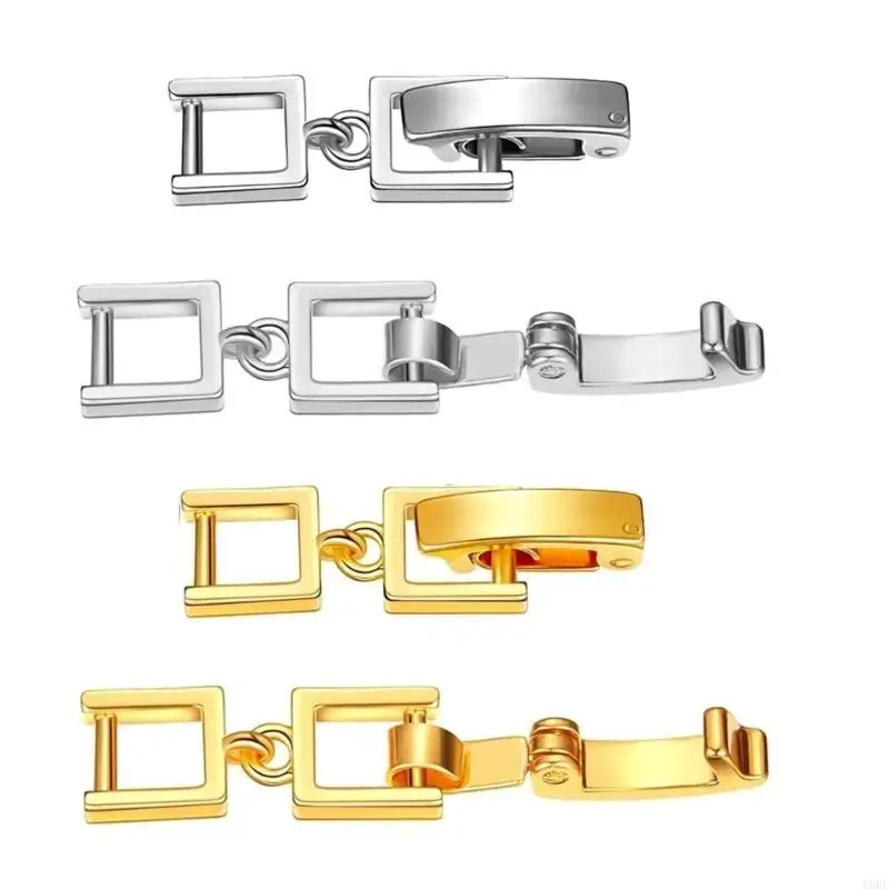 

4Pcs Jewelry Clasp Extenders For Adjustable Bracelets Necklaces Secure Sturdy Copper Chain Extensions E0BF