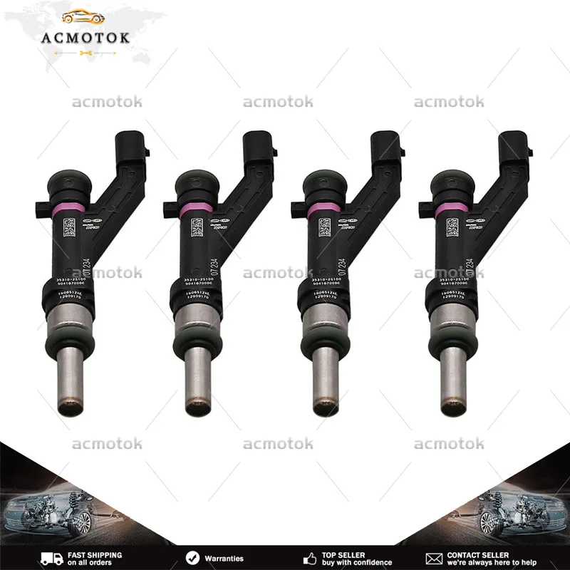 

SET OF 4 353102S100 For Hyundai Kia 35310-2S100 New Fuel Injector