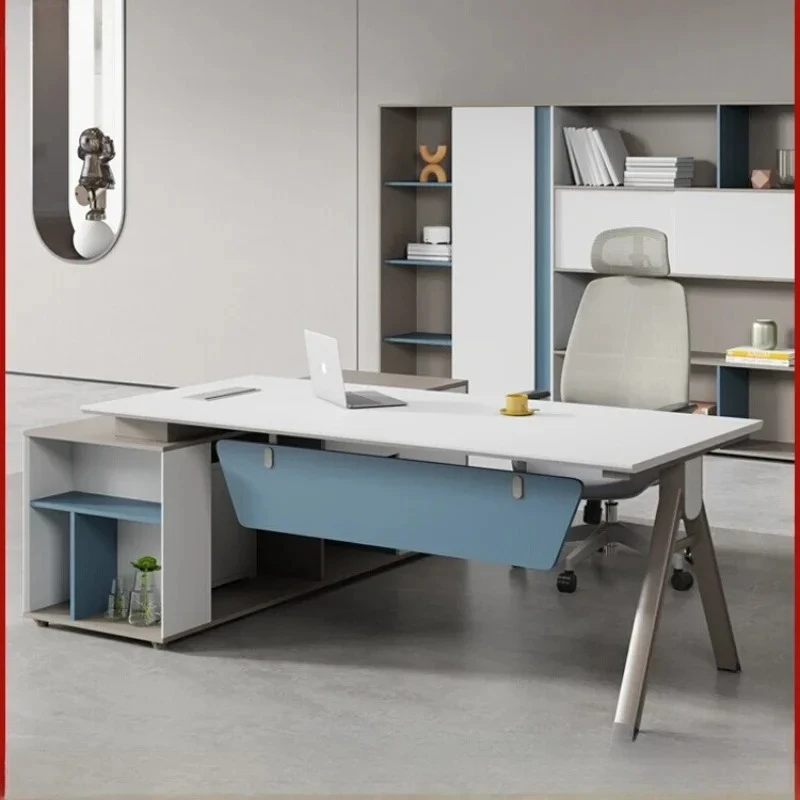 Desk Modern Simple Manager Office Furniture Bench Fashion Executive Desk and Chair Combination
