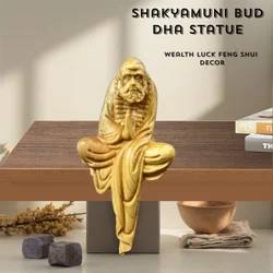 Wooden Carved shakyamuni buddha statue  Founder of Buddhism Hanging type Home Room Office Wealth Luck Feng Shui Decor