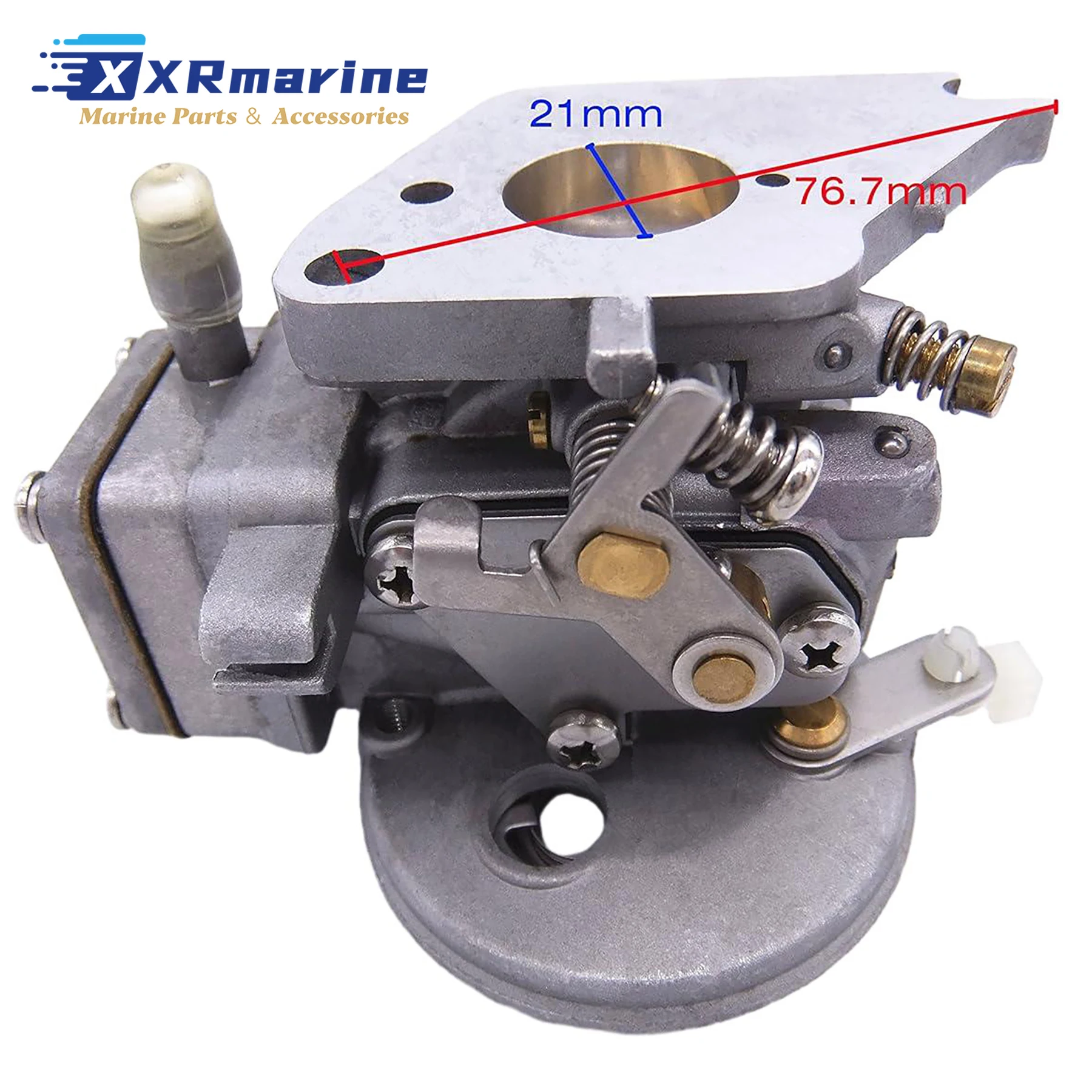 6E3-14301 Boat Motor Carburetor Carb Assy Fits for Yamaha 2 Stroke 4HP 5HP Outboard Engines 6E0-14301 6E0-14301-03 6E3-14301-01