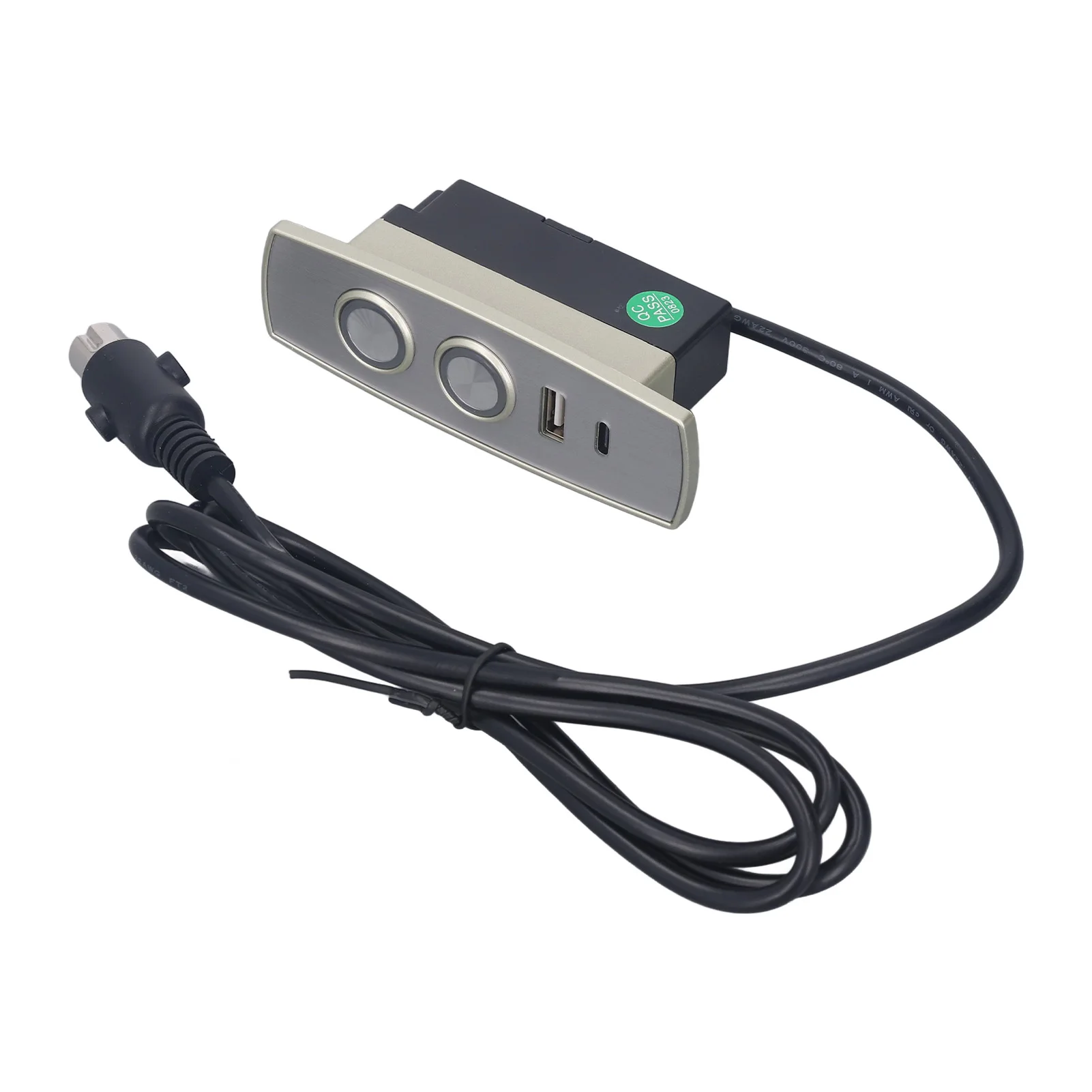 Electric Recliner Controller ABS 2 Button 5 Pin Straight Head Electric Sofa Lift Chair Hand Control Switch with USB Charging Por