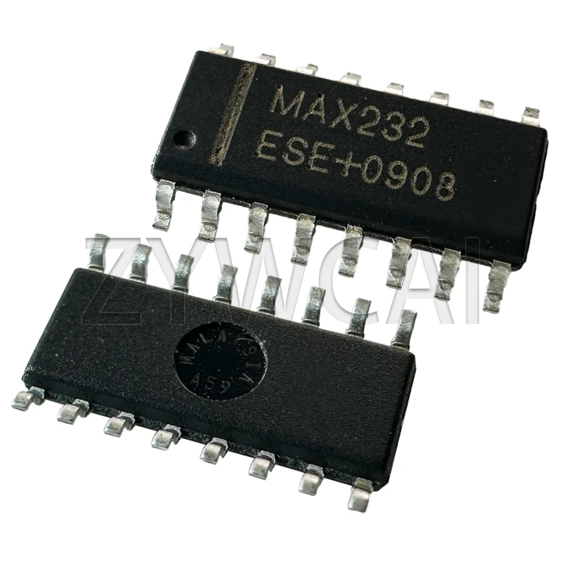 10 PZ MAX232ESE + T MAX232 SOP16 5 V Alimentato Multicanale RS-232 Driver Ricevitori Conversione di comunicazione seriale