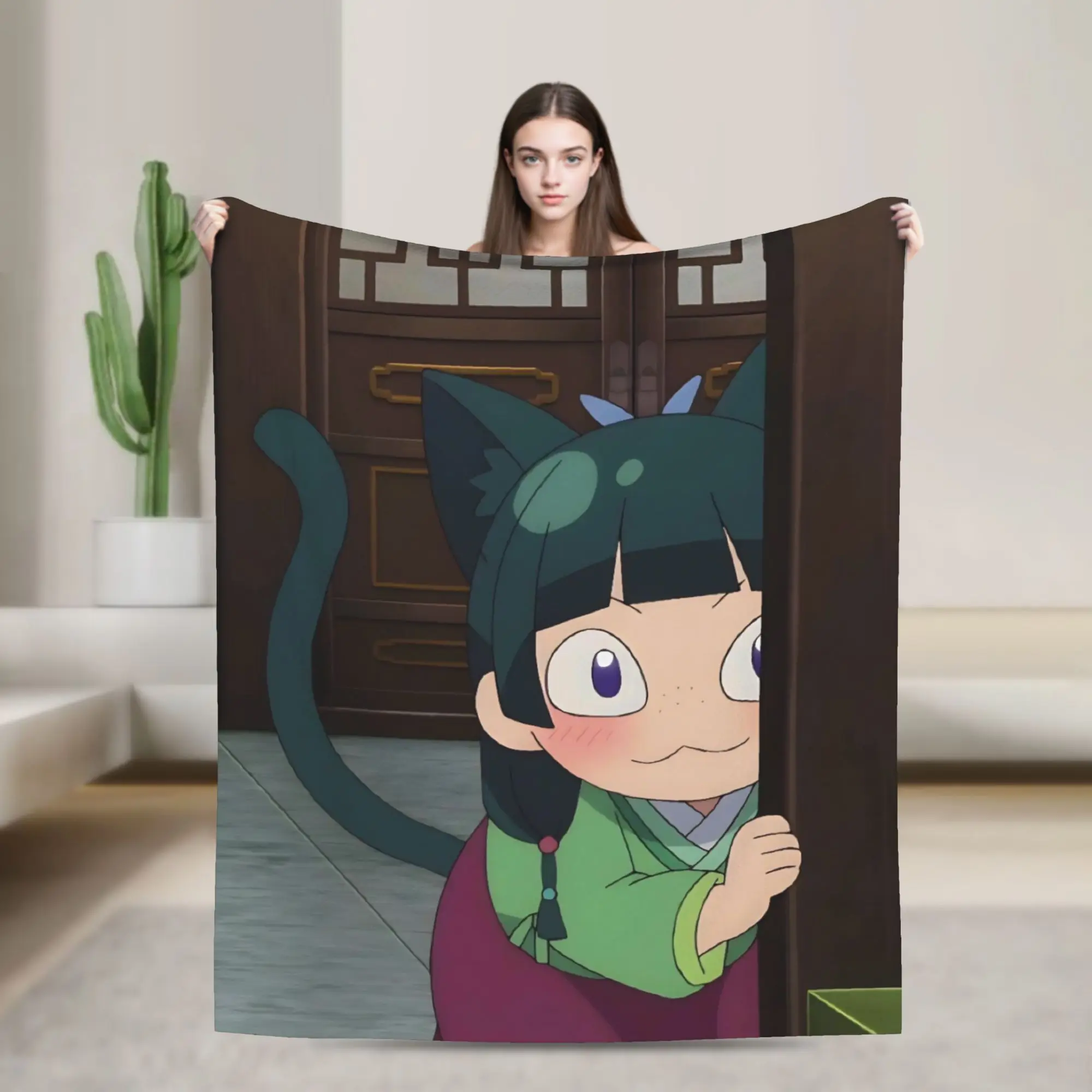 The Apothecary D-Diaries Maomao  Merch Blanket Ultra Soft  Throw Blankets for Bed 50x60 Inches Multi-size Bedspread