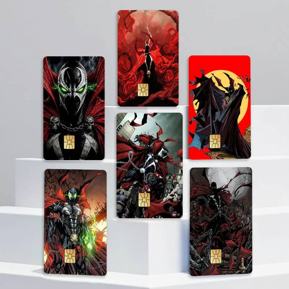 H-Hellspawn 90S Manga S-Spawn-n Card Stickers for Bank Access Protective Waterproof Film Cover Sticker Gift