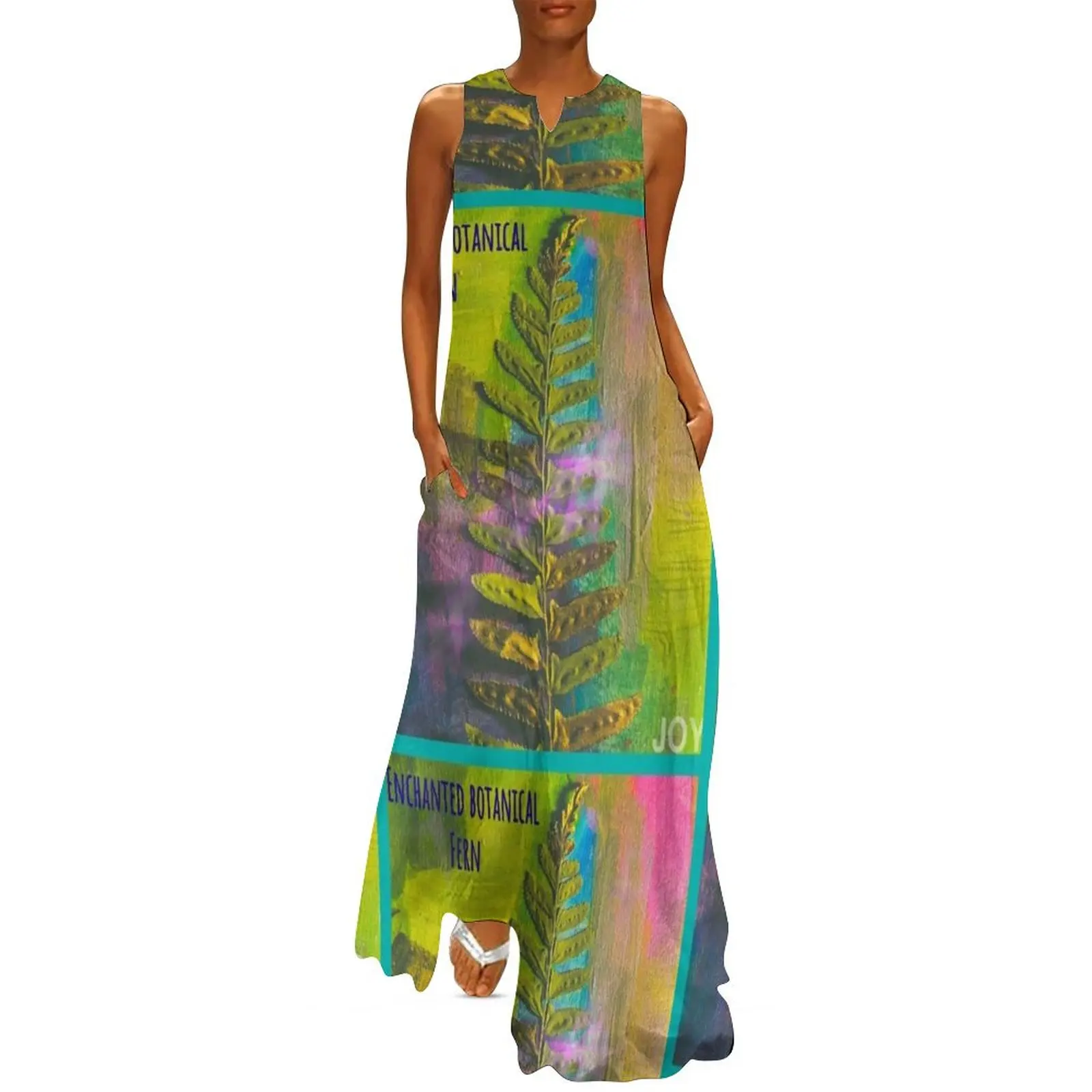 

Enchanted Botanical Bright Fern Joy Long Dress women formal occasion dresses dresses summer woman 2025 Dress