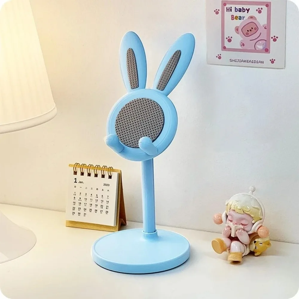 1 pieza Soporte para teléfono con forma de conejo (Azul)