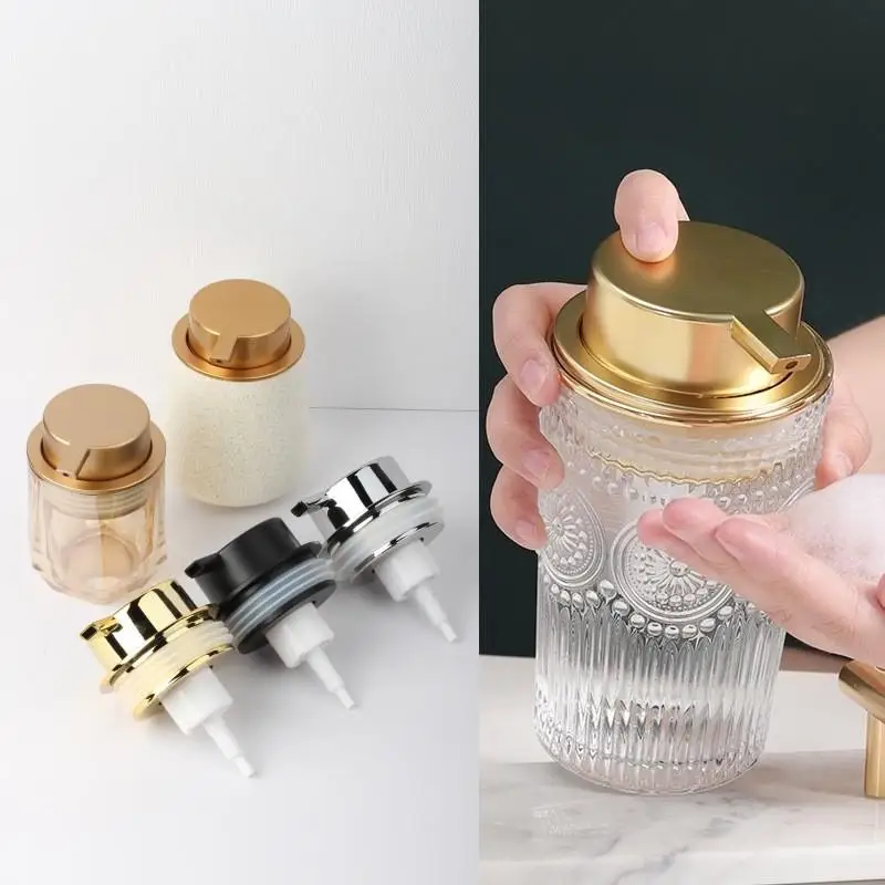Foam Hand Liquid Soap Bottle Pump Dispenser Head Nozzle For Bathroom Kitchen Foam Soap Shampoo Dispenser Accessories