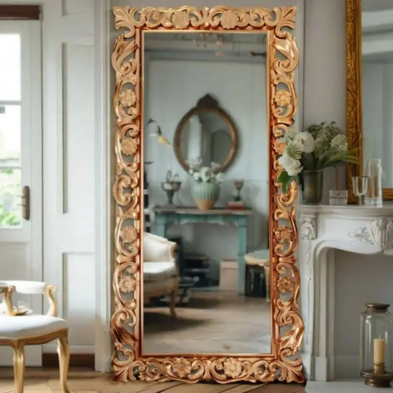 

Funky Design Mirrors Full Body Decorations Gold Square Luxury Mirrors Full Body Bedroom Modern Specchi A Pavimento Furniture