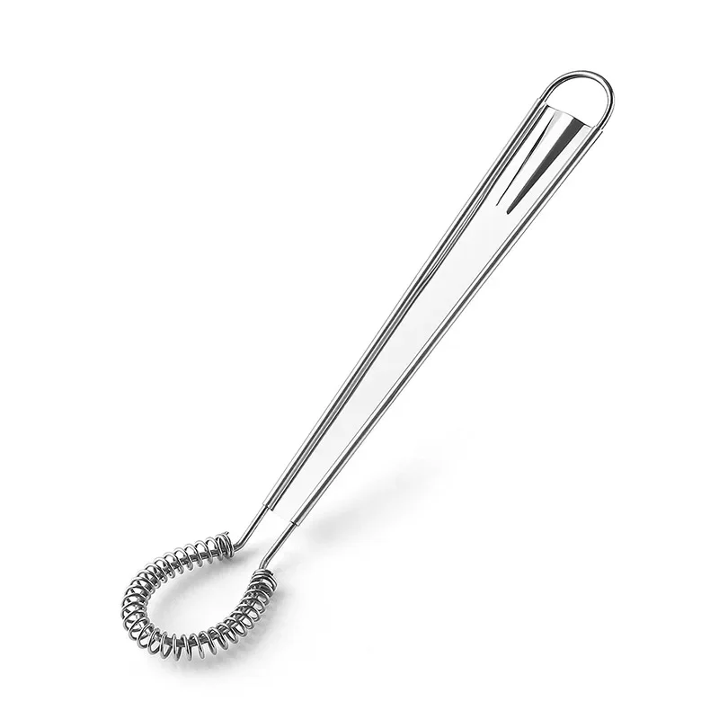 Stainless Steel Whisk Spring Hand Mixer Spoon Kitchen Eggs Sauces Honey Cream Mixing  Kitchen Gadgets Cooking Tools