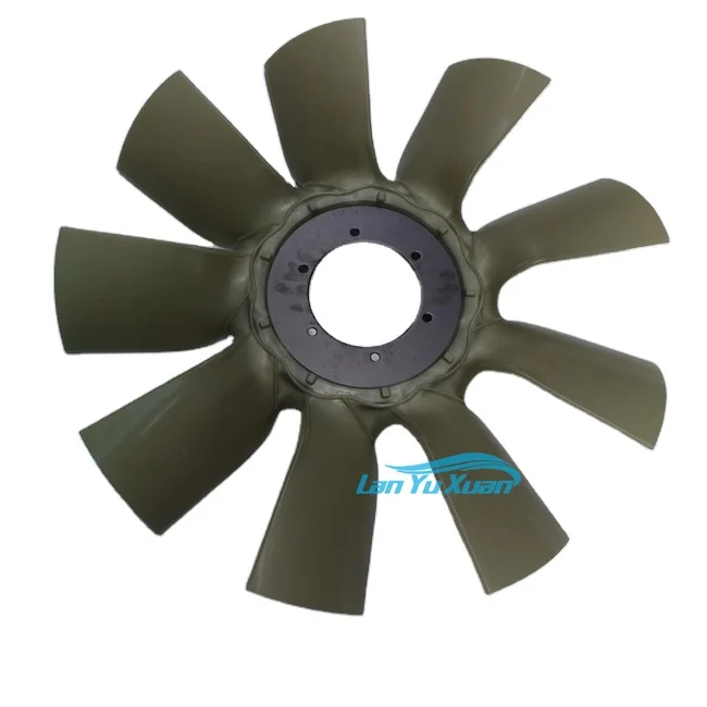 Construction Machinery Parts E320D2 fan 9 fan blades 6 holes cooling radiator excavator fan blade