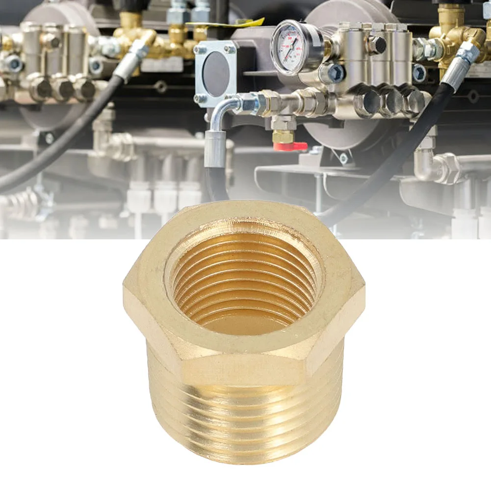 1 قطعة محول الأنابيب النحاسية المناسب تقليل جلبة عرافة الذكور موصل سالب لقياس الضغط الوقود المياه 1/8 1/4 3/8 1/2 NPT #1