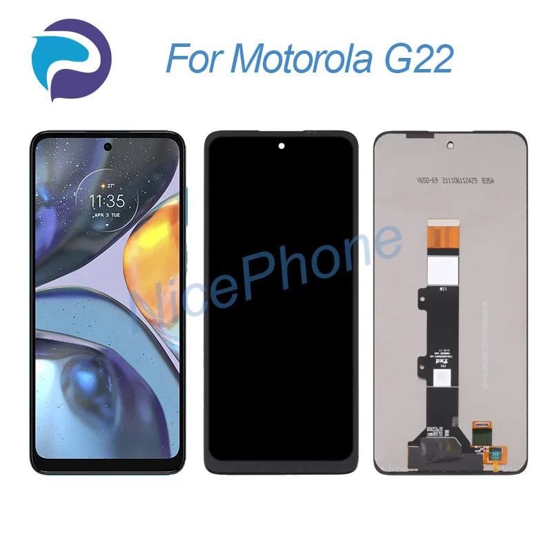 

for Motorola G22 LCD Display Touch Screen Digitizer Assembly Replacement 6.5" XT2231-2 Moto G22 Screen Display LCD