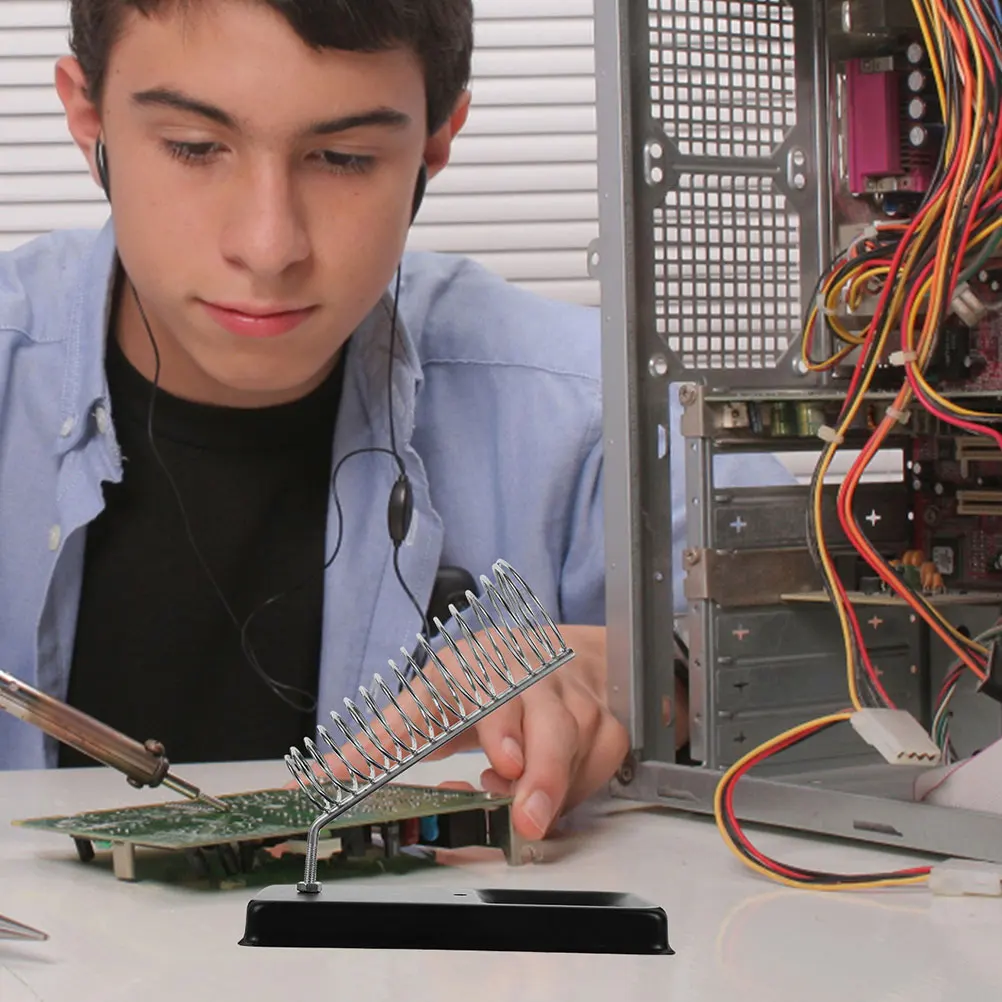 

6Pcs Soldering Stand Base Heavy Duty Metal Soldering Iron Station for Home Workshop and DIY Projects