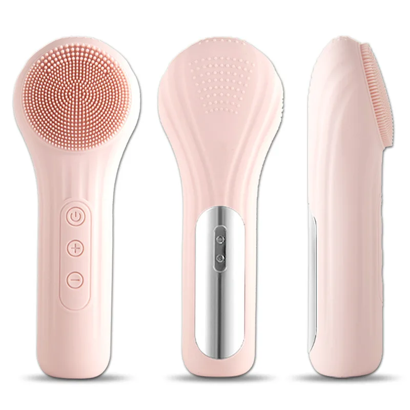 

Rechargeable Sonic Waterproof Facial Cleansing Brush Exfoliating Electric Face Scrubber Cleanser Brush