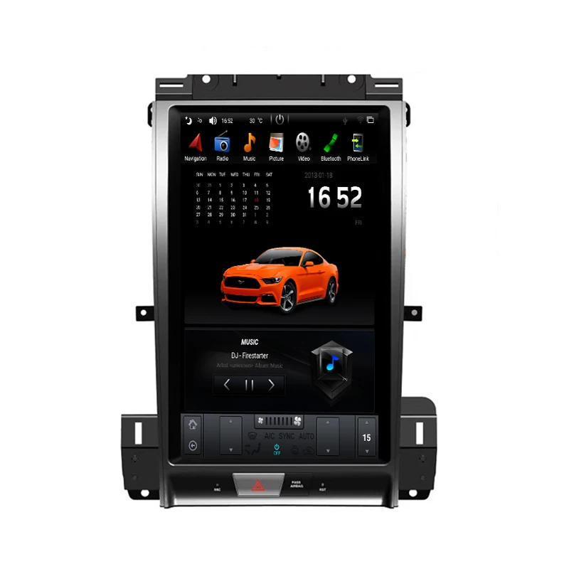 

13.3'' Vertical Screen 4+64GB Tesla Android Car Multimedia Player Radio GPS Navigation for Ford Taurus 2012-2016 with DSP/IPS/4G